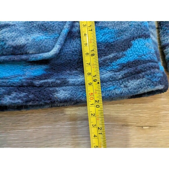 Eddie Bauer Kids Blue Camo Fleece Full-zip Jacket Youth Boys Size M 10-12 - Picture 3 of 6